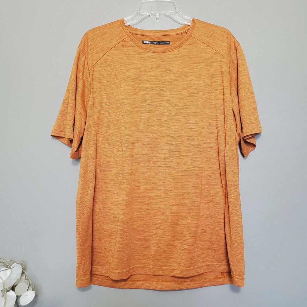 REI Co-Op T Shirt Mens Size Large Performance Hiking Running Stretch Orange